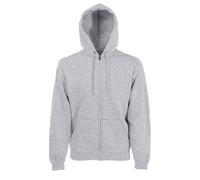 Fruit Of The Loom Premium 70/30 Hooded Sweatshirt Jacket Unisex Casual