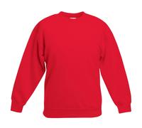 Fruit of the Loom Premium 70 30 Sweatshirt in Red | Size: 12-13 Years Fruit Of The Loom Red 12-13 Years