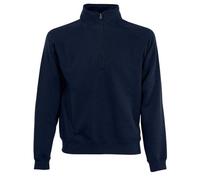 Fruit of the Loom Premium 70/30 Zip Neck Sweatshirt with Cadet Collar