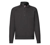 Fruit of the Loom Premium Egyptian Cotton Blend Zip Neck Collared Sweatshirt