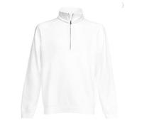 Fruit of the Loom Premium Egyptian Cotton Blend Zip Neck Collared Sweatshirt