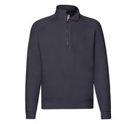 Fruit of the Loom Premium Egyptian Cotton Blend Zip Neck Collared Sweatshirt