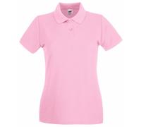 Fruit of the Loom Premium Fitted Polo Shirt with Short Sleeves Light Pink S