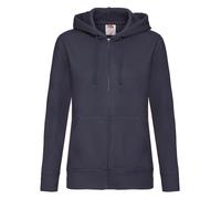 Fruit of the Loom Premium Lady Fit Zip Hooded Sweatshirt Jacket Pullover Hoodie