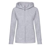 Fruit of the Loom Premium Lady Fit Zip Hooded Sweatshirt Jacket Pullover Hoodie