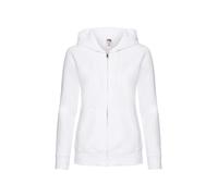 Fruit of the Loom Premium Lady Fit Zip Up Hoodie Womens Plain Hooded Sweatshirt
