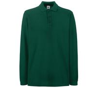 Fruit of the Loom Premium long sleeve polo 63-310-0 - 3-button placket with self