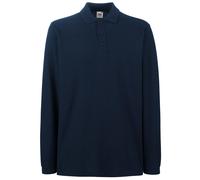 Fruit of the Loom Premium long sleeve polo 63-310-0 - 3-button placket with self