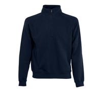 Fruit of the Loom Premium Mens Quarter 1/4 Zip Neck Sweatshirt Sweat Top Jumper