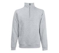 Fruit of the Loom Premium Mens Quarter 1/4 Zip Neck Sweatshirt Sweat Top Jumper