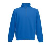 Fruit of the Loom Premium Mens Quarter 1/4 Zip Neck Sweatshirt Sweat Top Jumper