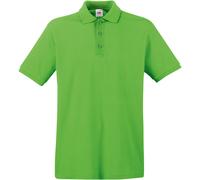 Fruit of the Loom Premium Mens Short Sleeve Polo Shirt - Green Cotton - Size 3XL