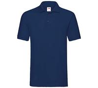 Fruit of the Loom Premium Mens Short Sleeve Polo Shirt (L) (Deep Navy)