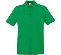 Premium Short Sleeve Polo Shirt Fruit Of The Loom Green M