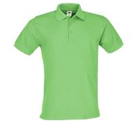 Fruit of the Loom Premium Polo + Free MyShirt Fabric Bag, lime, XL