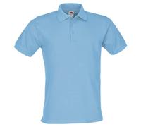 Fruit of the Loom Premium Polo + Free MyShirt Fabric Bag, Pastel blue, XXL