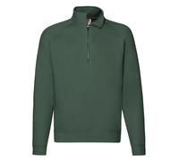 Fruit of the Loom Premium Quarter 1/4 Zip Neck Sweat Cadet Collar Sweatshirt TOP