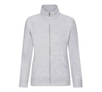 Fruit of the Loom Premium Womens Zip Up Sweatshirt Ladies Plain Sweat Jacket