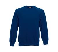 Fruit Of The Loom Raglan Sleeve Sweat Colour=Navy Size=L