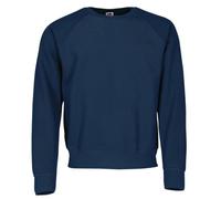 Fruit Of The Loom Raglan Sleeve Sweat Colour=Navy Size=XL