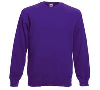 Fruit of the Loom Raglan sweat Purple XL