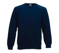 Fruit of the Loom Raglan Sweatshirt Navy Small (35-37¨)