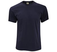 Fruit of the Loom Mens Screen Stars Original Full Cut Short Sleeve T Shirt (S) (Navy)