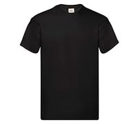 Original Short Sleeve T-Shirt Fruit Of The Loom Black 4XL