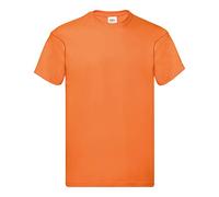 Fruit of the Loom Men's Original Short Sleeve T-Shirt in Orange | Size: Large Fruit Of The Loom Orange L