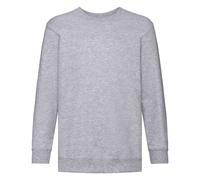 Fruit of the Loom Set In Sleeve Sweatshirt Pack of 2 in Grey | Size: 7-8 Years Fruit Of The Loom Grey 7-8 Years