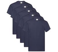 Fruit of the Loom, shirt, 5 Deep Navy + 1 Hl Purchase Notepad, M