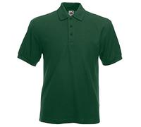Fruit of the Loom - Short Sleeve Polo Shirt - Men, bottle green, 3XL