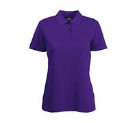 Fruit of the Loom SS092M, Polo Woman, Purple, XS