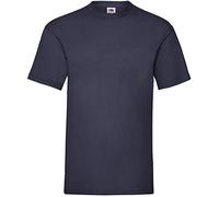 Fruit of the Loom Super Premium Crew Neck T-Shirt Navy 5XL, Soft Feel, Fine Knit Gauge