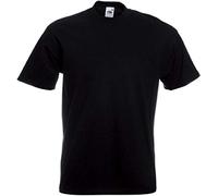 Fruit of the Loom Super Premium T in Black Size S