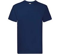 Fruit Of The Loom Super Premium T-Shirt Colour=Navy Size=2XL