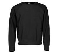 Fruit of the Loom - Sweatshirt Raglan Sweat L,Black