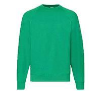 Fruit of the Loom - Sweatshirt 'Raglan Sweat' L, Kelly Green, meadow green, L