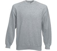 Fruit of the Loom - Sweatshirt Raglan Sweat XXL,Heather Grey