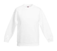 Fruit of the Loom - Sweatshirt Sleeves Set-in - Child - White - 3-4 Years
