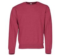 Fruit of the Loom Sweatshirt with set-in sleeves, Colour: Vintage red mottled, Size: M
