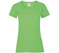 Fruit of the Loom Ladies/Womens Lady-Fit Valueweight Short Sleeve T-Shirt (XS) (Lime)