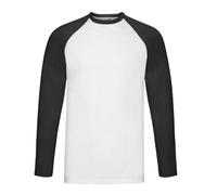 Fruit of the Loom Unisex Adult Contrast Long-Sleeved Basebal PC5798
