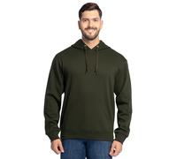 Fruit of the Loom Unisex's Eversoft Fleece Hoodies, Full Zip, Moisture Wicking & Breathable, Sizes S-4x Hooded Sweatshirt, Duffle Bag Green Pullover, XXL
