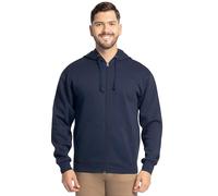 Fruit of the Loom Unisex's Eversoft Fleece Hoodies, Pullover, Moisture Wicking & Breathable, Sizes S-4x Shirt, Navy Full Zip, XL