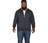 Fruit of the Loom unisex-adult Eversoft Fleece Hoodies, Pullover & Full Zip, Moisture Wicking & Breathable, Sizes S-4x, Black Heather Full Zip, 3X-Large Big