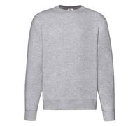 (XXL, Heather Grey) Fruit of the Loom Unisex Adult Premium Drop Shoulder Sweatshirt