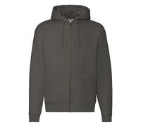 (M, Charcoal) Fruit of the Loom Unisex Adult Premium Full Zip Hoodie