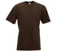 Fruit of the Loom unisex adult T-Shirt premium Tee, single, 61-044-0, chocolate, S