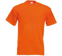 Fruit of the Loom unisex adult T-Shirt premium Tee, single, 61-044-0, Orange, M